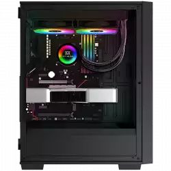 Шаси XIGMATEK Midi Tower,  ATX, 7 slots, USB 3.0, USB 2.0, Аудио интерфейс, Power Button, Reset Button, Индикатор - светодиод, PSU optional, Supports Liquid Cooling System, With Window, Removable Dust Filters, Черен