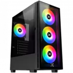 Шаси XIGMATEK Midi Tower,  ATX, 7 slots, USB 3.0, USB 2.0, Аудио интерфейс, Power Button, Reset Button, Индикатор - светодиод, PSU optional, Supports Liquid Cooling System, With Window, Removable Dust Filters, Черен