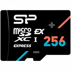 SILICON POWER, 256 GB, microSD EX,256GB,UHS-I,PCIe Gen3x1,U3,V30,A1