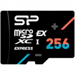 SILICON POWER, 256 GB, microSD EX,256GB,UHS-I,PCIe Gen3x1,U3,V30,A1