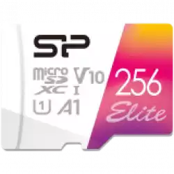 SILICON POWER 256GB Elite microSDHC/SDXC U1 V10 Full HD 1080p
