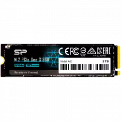 Silicon Power Ace - A60 2TB SSD PCIe Gen 3x4 PCIe Gen3 x 4 & NVMe 1.3, SLC Cache, HMB - Max 2200/1600 MB/s