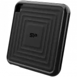 Silicon Power PC60 512GB Portable SSD SATAIII USB 3.2 Gen2 (Type-C) Portable SSD, R/W: up to 540MB/s; 500MB/s, Black