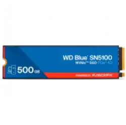 SSD POWERED BY SANDISK WD Blue SN5100 500GB M.2 2280 PCIe Gen4 x4 NVMe QLC 3D, Read/Write: 6600/5600 MBps, IOPS 660K/1100K, TBW: 300