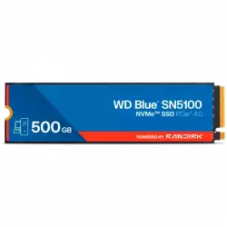 SSD POWERED BY SANDISK WD Blue SN5100 500GB M.2 2280 PCIe Gen4 x4 NVMe QLC 3D, Read/Write: 6600/5600 MBps, IOPS 660K/1100K, TBW: 300