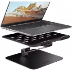 STND-LQB stand for notebooks and tablets. Aluminum HQ stand for laptops size 10-17.3. Adjustable height and angle. Black.