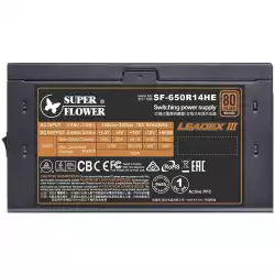 Super Flower Leadex III 650W 80 Plus Bronze PRO, Fully Modular, 3 years warranty