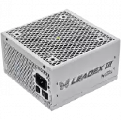 Super Flower Leadex III Gold 1000W ATX 3.1 80 Plus Gold, Fully Modular, Flat White Cables, 140mm Fan, White, 7 Year Warranty