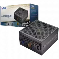 Super Flower Leadex III Gold 850W ATX 3.1, 80 Plus Gold, Fully Modular, Flat Black Cables, 140mm Fan, 150mmx150mmx86mm, 7 Year Warranty