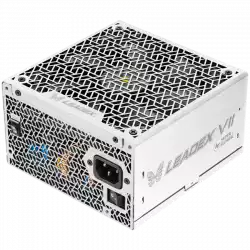 Super Flower Leadex VII Platinum PRO 850W ATX 3.1, 80 Plus Platinum, Fully Modular, Flat White Cables, 140mm Fan, 150mmx150mmx86mm, White, 10 Year Warranty