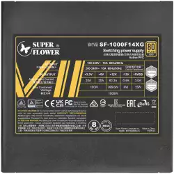 Super Flower Leadex VII XG 1000W ATX 3.0, 80 Plus Gold, Fully Modular, 12VHPWR Cable included, Compact 150mm Size, 140mm F.D.B PWM Fan, 5 year warranty