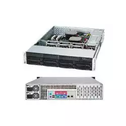 SUPERMICRO SuperChassis CSE-825TQ-R740LPB, 2U Rack-Mountable, 8x3.5
