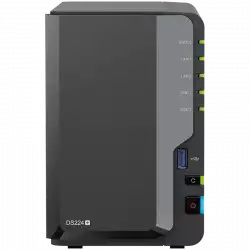 Synology DS224+,Tower, 2-bays 3.5'' SATA HDD/SSD, CPU Intel Celeron J4125 4-core (4-thread) 2.0 GHz, burst up to 2.7 GHz; 2GB DDR4 (expandable up to 6 GB) ; 2 x RJ-45 1GbE LAN Ports; 2x USB 3.2 Gen 1; 1.3 kg; 2yr warranty