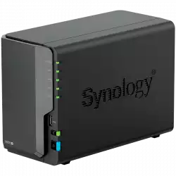 Synology DS225+, Tower, 2-bays 3.5'' SATA HDD/SSD, CPU Inte Celeron J4125 4-core (4-thread) 2.0 GHz, burst up to 2.7 GHz, 2 GB DDR4 non-ECC (expandable up to 6 GB), 1xRJ-45 1GbE LAN, 1xRJ-45 2.5 GbE LAN, 2xUSB 3.2 Gen 1, 1.3 kg, 3yr warranty