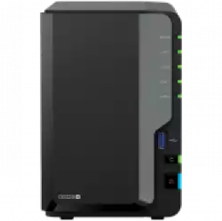Synology DS225+, Tower, 2-bays 3.5'' SATA HDD/SSD, CPU Inte Celeron J4125 4-core (4-thread) 2.0 GHz, burst up to 2.7 GHz, 2 GB DDR4 non-ECC (expandable up to 6 GB), 1xRJ-45 1GbE LAN, 1xRJ-45 2.5 GbE LAN, 2xUSB 3.2 Gen 1, 1.3 kg, 3yr warranty