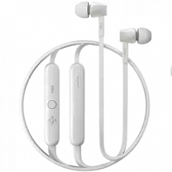 TCL In-ear Bluetooth Headset, Strong Bass, Frequency of response: 10-22K, Sensitivity: 107 dB, Driver Size: 8.6mm, Impedence: 16 Ohm, Acoustic system: closed, Max power input: 20mW, Connectivity type: Bluetooth only (BT 5.0), Color Ash White