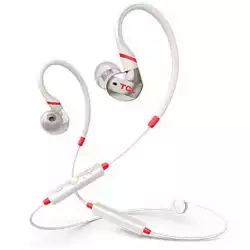 TCL In-ear Bluetooth Sport Headset, IPX4, Frequency of response: 10-22K, Sensitivity: 100 dB, Driver Size: 8.6mm, Impedence: 16 Ohm, Acoustic system: closed, Max power input: 20mW, Bluetooth (BT 5.0) & 3.5mm jack, Color Crimson White