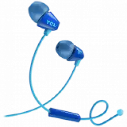 TCL In-ear Wired Headset ,Frequency of response: 10-22K, Sensitivity: 105 dB, Driver Size: 8.6mm, Impedence: 16 Ohm, Acoustic system: closed, Max power input: 20mW, Connectivity type: 3.5mm jack, Color Ocean Blue