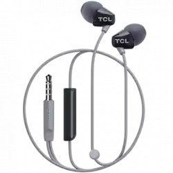 TCL In-ear Wired Headset ,Frequency of response: 10-22K, Sensitivity: 105 dB, Driver Size: 8.6mm, Impedence: 16 Ohm, Acoustic system: closed, Max power input: 20mW, Connectivity type: 3.5mm jack, Color Phantom Black