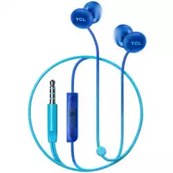 TCL In-ear Wired Headset, Frequency of response: 10-23K, Sensitivity: 104 dB, Driver Size: 8.6mm, Impedence: 28 Ohm, Acoustic system: closed, Max power input: 25mW, Connectivity type: 3.5mm jack, Color Ocean Blue