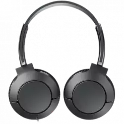 TCL On-Ear Wired Headset, Strong BASS, flat fold, Frequency of response: 10-22K, Sensitivity: 102 dB, Driver Size: 32mm, Impedence: 32 Ohm, Acoustic system: closed, Max power input: 30mW, Connectivity type: 3.5mm jack, Color Shadow Black