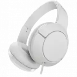 TCL On-Ear Wired Headset, Strong BASS, flat fold, Frequency of response: 10-22K, Sensitivity: 102 dB, Driver Size: 32mm, Impedence: 32 Ohm, Acoustic system: closed, Max power input: 30mW, Connectivity type: 3.5mm jack, Color Ash White