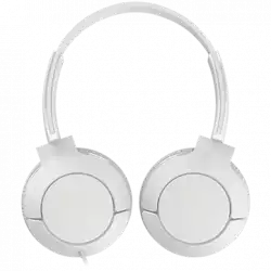 TCL On-Ear Wired Headset, Strong BASS, flat fold, Frequency of response: 10-22K, Sensitivity: 102 dB, Driver Size: 32mm, Impedence: 32 Ohm, Acoustic system: closed, Max power input: 30mW, Connectivity type: 3.5mm jack, Color Ash White