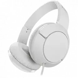 TCL On-Ear Wired Headset, Strong BASS, flat fold, Frequency of response: 10-22K, Sensitivity: 102 dB, Driver Size: 32mm, Impedence: 32 Ohm, Acoustic system: closed, Max power input: 30mW, Connectivity type: 3.5mm jack, Color Ash White