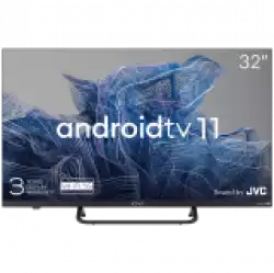 Телевизор KIVI 32', FHD, Android TV 11, Black, 1920x1080, 60 Hz, Sound by JVC, 2x8W, 27 kWh/1000h , BT5.1, HDMI ports 3, 24 months