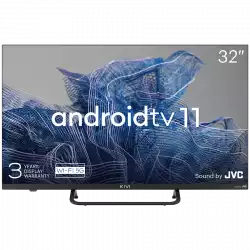 Телевизор KIVI 32', FHD, Android TV 11, Black, 1920x1080, 60 Hz, Sound by JVC, 2x8W, 27 kWh/1000h , BT5.1, HDMI ports 3, 24 months