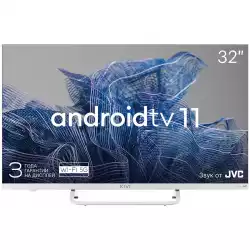 Телевизор KIVI 32', FHD, Android TV 11, White, 1920x1080, 60 Hz, Sound by JVC, 2x8W, 27 kWh/1000h , BT5.1, HDMI ports 3, 24 months