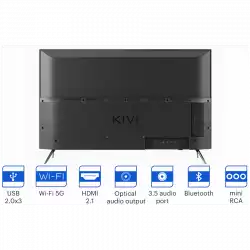 Телевизор KIVI 43', UHD, Android TV 11, Black, 3840x2160, 60 Hz, Sound by JVC, 2x12W, 53 kWh/1000h , BT5.1, HDMI ports 4, 24 months