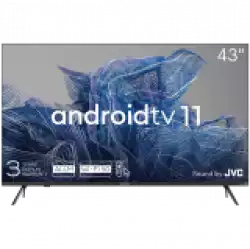 Телевизор KIVI 43', UHD, Android TV 11, Black, 3840x2160, 60 Hz, Sound by JVC, 2x12W, 53 kWh/1000h , BT5.1, HDMI ports 4, 24 months