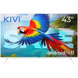 Телевизор KIVI 43', UHD, Android TV 11, White, 3840x2160, 60 Hz, Sound 2x12W, 53 kWh/1000h , BT5.1, HDMI ports 4, 24 months