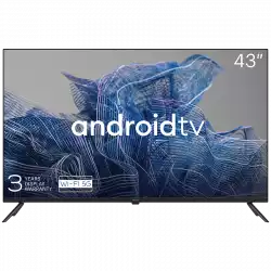Телевизор KIVI 43', UHD, Google Android TV, Black, 3840x2160, 60 Hz, , 2x10W, 53 kWh/1000h , BT5, HDMI ports 4, 24 months
