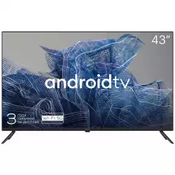Телевизор KIVI 43', UHD, Google Android TV, Black, 3840x2160, 60 Hz, , 2x10W, 53 kWh/1000h , BT5, HDMI ports 4, 24 months