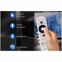 Телевизор KIVI 50', UHD, Android TV 11, Black, 3840x2160, 60 Hz, Sound by JVC, 2x12W, 70 kWh/1000h , BT5.1, HDMI ports 4, 24 months