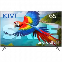 Телевизор KIVI 65', UHD, Android TV 11, Black, 3840x2160, 60 Hz, Sound 2x12W, 111 kWh/1000h, BT5, HDMI ports 4, 24 months Телевизор KIVI 65', UHD, Android TV 11, Black, 3840x2160, 60 Hz, Sound 2x12W, 111 kWh/1000h, BT5, HDMI ports 4, 24 months