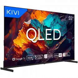 Телевизор TV KIVI 55U720QB 55'' QLED 4K Google TV, Dolby Audio, Max Vivid, HDMI 2.1