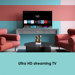 Телевизор WE. SEE By Loewe TV 43'', Streaming TV, 4K Ult, LED HDR, Integrated soundbar, Aqua Blue