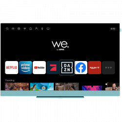 Телевизор WE. SEE By Loewe TV 43'', Streaming TV, 4K Ult, LED HDR, Integrated soundbar, Aqua Blue