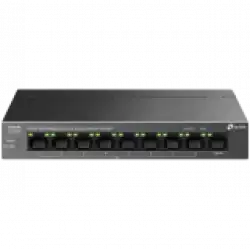 TP-Link LS109P 9-Port 10/100 Mbps Desktop Switch with 8-Port PoE+, 8× 10/100 Mbps PoE+ Ports, 1× 10/100 Mbps Non-PoE Port, 802.3at/af, 63 W PoE Power, Desktop Steel Case, Extend Mode for 250m PoE Transmitting, Isolation Mode, PoE Auto Recovery
