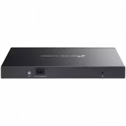 TP-Link SG3428MP Omada 28-Port Gigabit L2+ Managed Switch with 24× Gigabit 802.3af/at PoE+ ports and 4× Gigabit SFP slots, 384 W total PoE budget, Omada app, Static Routing, VLAN, ACL, QoS, IGMP Snooping, OAM, and DDM, ERPS, Zero-Touch Provisioning