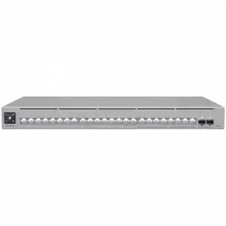 Ubiquiti 24-port, Layer 3 Etherlighting switch with 2.5 GbE, 8x 2.5 GbE RJ45 ports, 16x GbE RJ45 ports, 2x 10G SFP+ ports