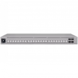 Ubiquiti Layer 3 Etherlighting switch USW-PRO-HD-24-EU, (22) 2.5 GbE, (2) 10 GbE ports, (4) 10G SFP+ ports. DC power backup ready