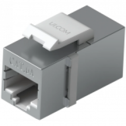 Ubiquiti UniFi UACC-Keystone-Coupler-C6A Pass-through Cat6A keystone coupler, Easy snap-in installation on a blank patch panel, (12) Keystone Couplers per pack