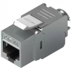 Ubiquiti UniFi UACC-Keystone-Jack-C6A Toolless keystone for terminating a Cat6A Ethernet jack without the use of a punch-down or crimping tool, (12) Keystone Jacks per pack