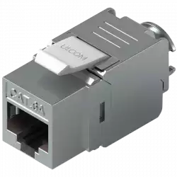Ubiquiti UniFi UACC-Keystone-Jack-C6A Toolless keystone for terminating a Cat6A Ethernet jack without the use of a punch-down or crimping tool, (12) Keystone Jacks per pack