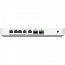 Ubiquiti UniFi UCG-Fiber-EU Desktop 10G Cloud Gateway with integrated PoE switch, Includes full UniFi application suite for device management, 5 Gbps routing with IDS/IPS, 10G SFP+ and (1) 10 GbE RJ45 WAN port, 10G SFP+ LAN port