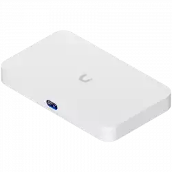 Ubiquiti UniFi UCG-Fiber-EU Desktop 10G Cloud Gateway with integrated PoE switch, Includes full UniFi application suite for device management, 5 Gbps routing with IDS/IPS, 10G SFP+ and (1) 10 GbE RJ45 WAN port, 10G SFP+ LAN port